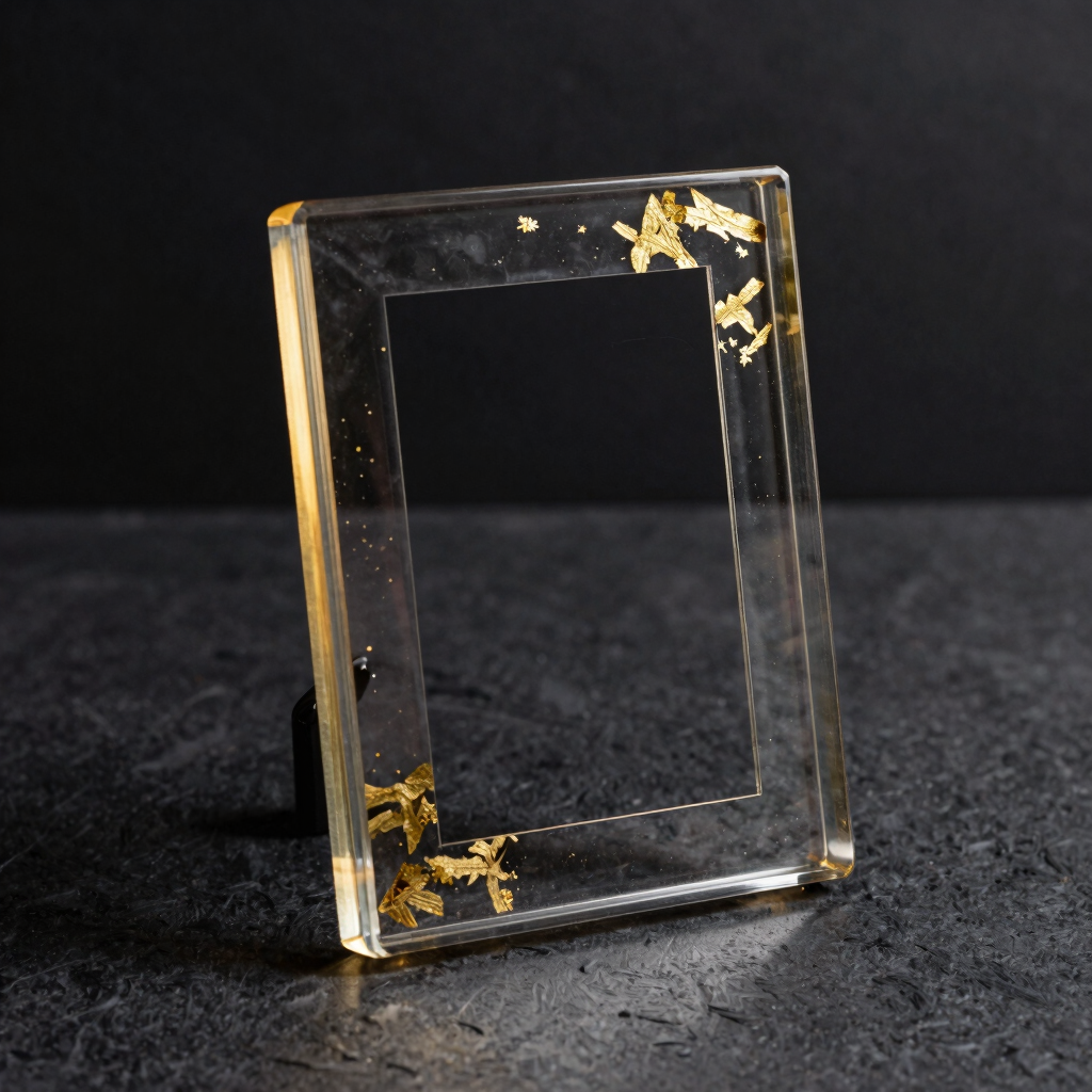 Gilded Amber Resin Frame