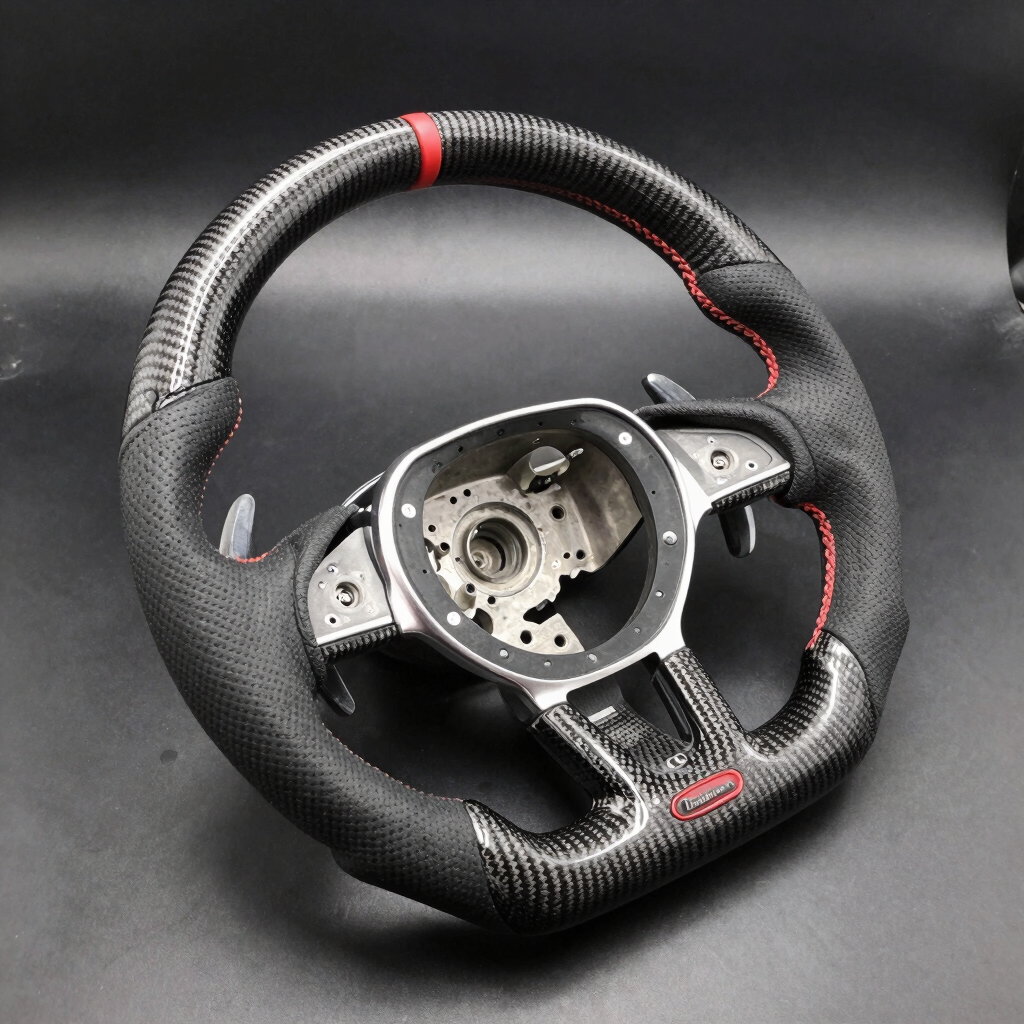 Alcantara Steering Wheel Trim