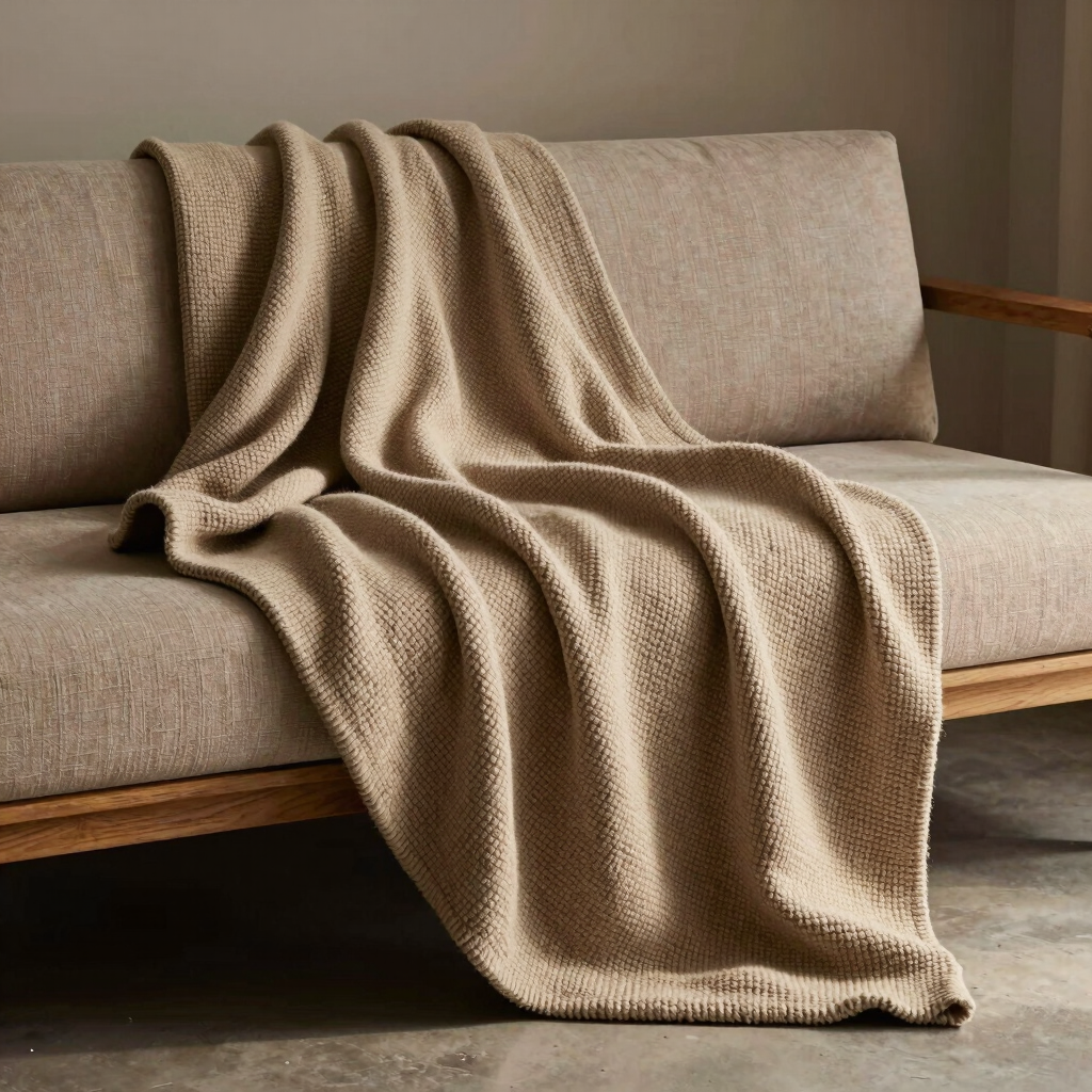 Heavy-Weave Sofa Blanket