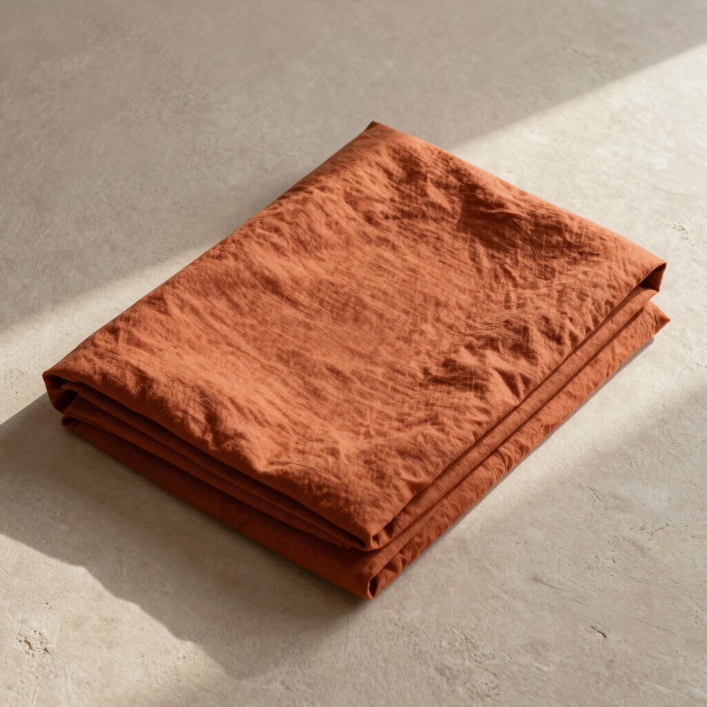 Terracotta Organic Cotton Coverlet
