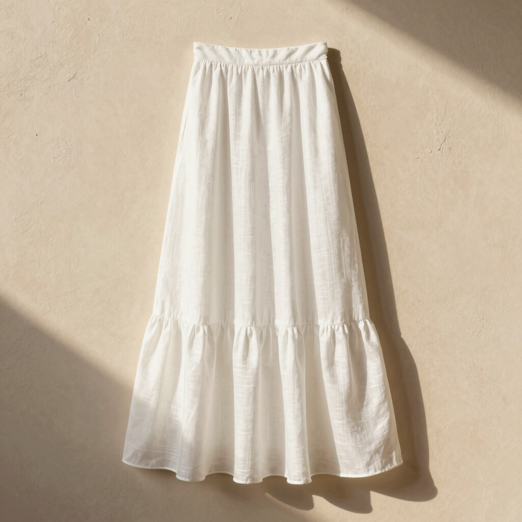 The Genevieve Linen-Silk Maxi Skirt