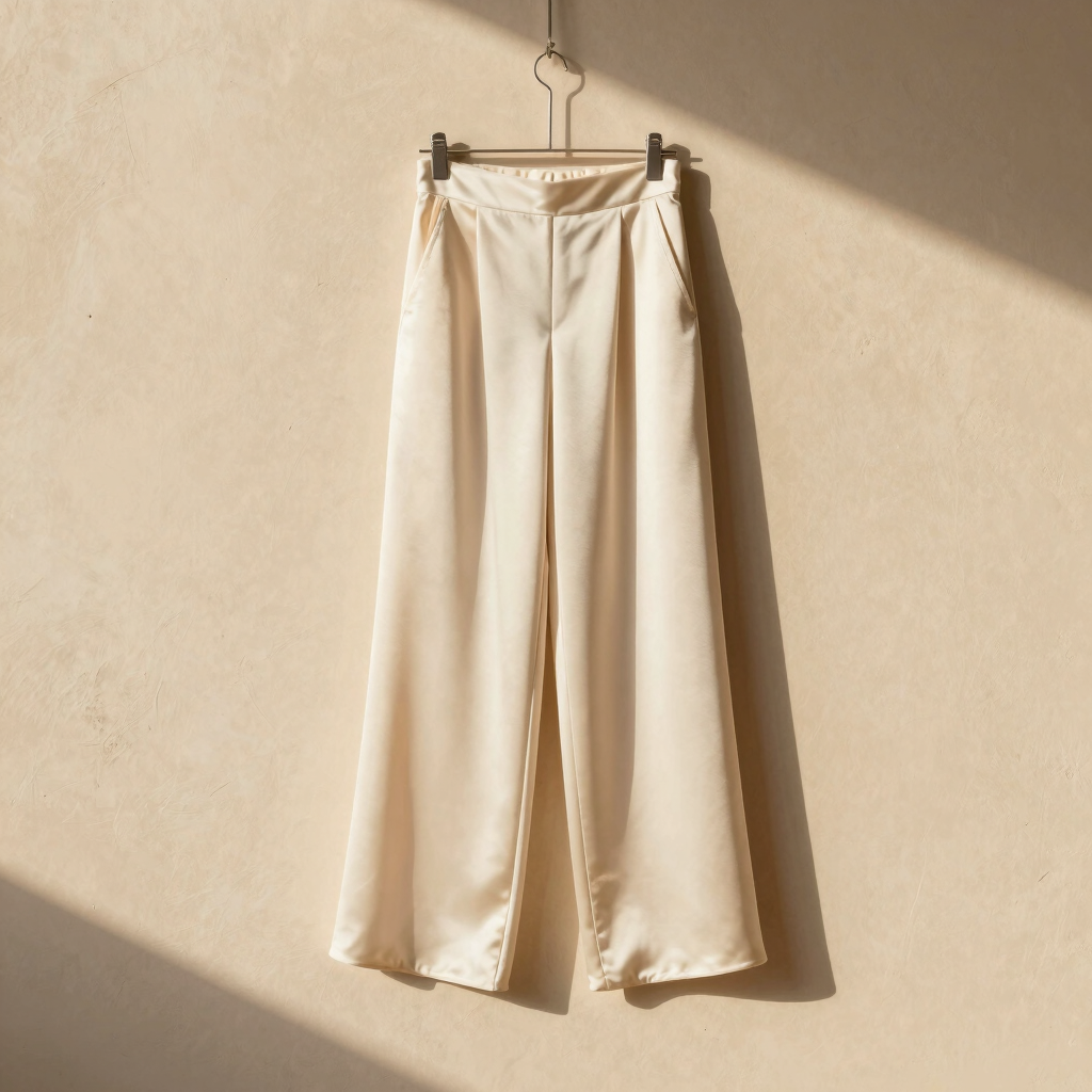 The Sabine Satin Fluid Trouser