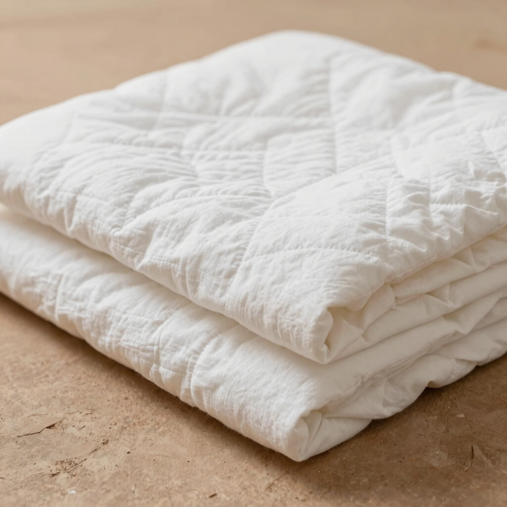 Quilted Muslin Coverlet