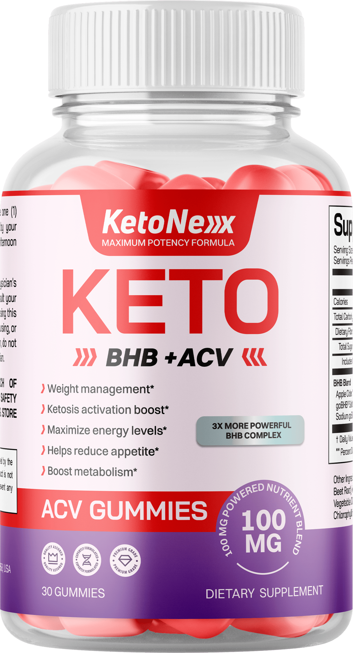 KetoNex Supplement Bottle