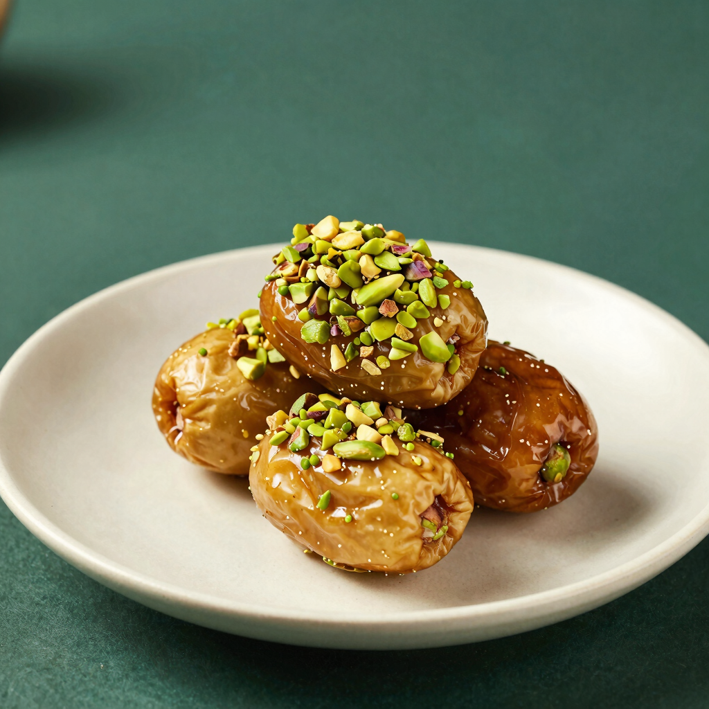 Pistachio-Crusted Date Jewels
