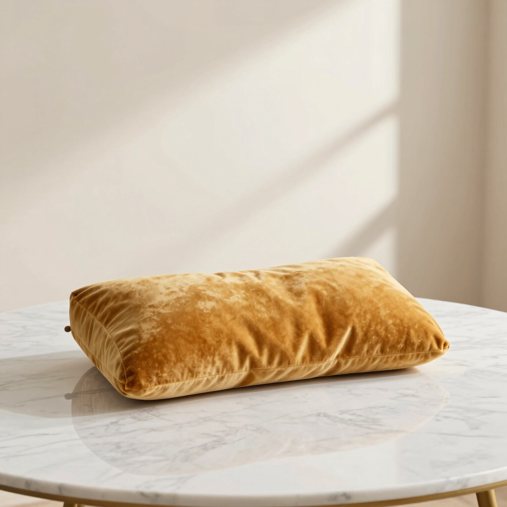 The Amber Velvet Lumbar Pillow