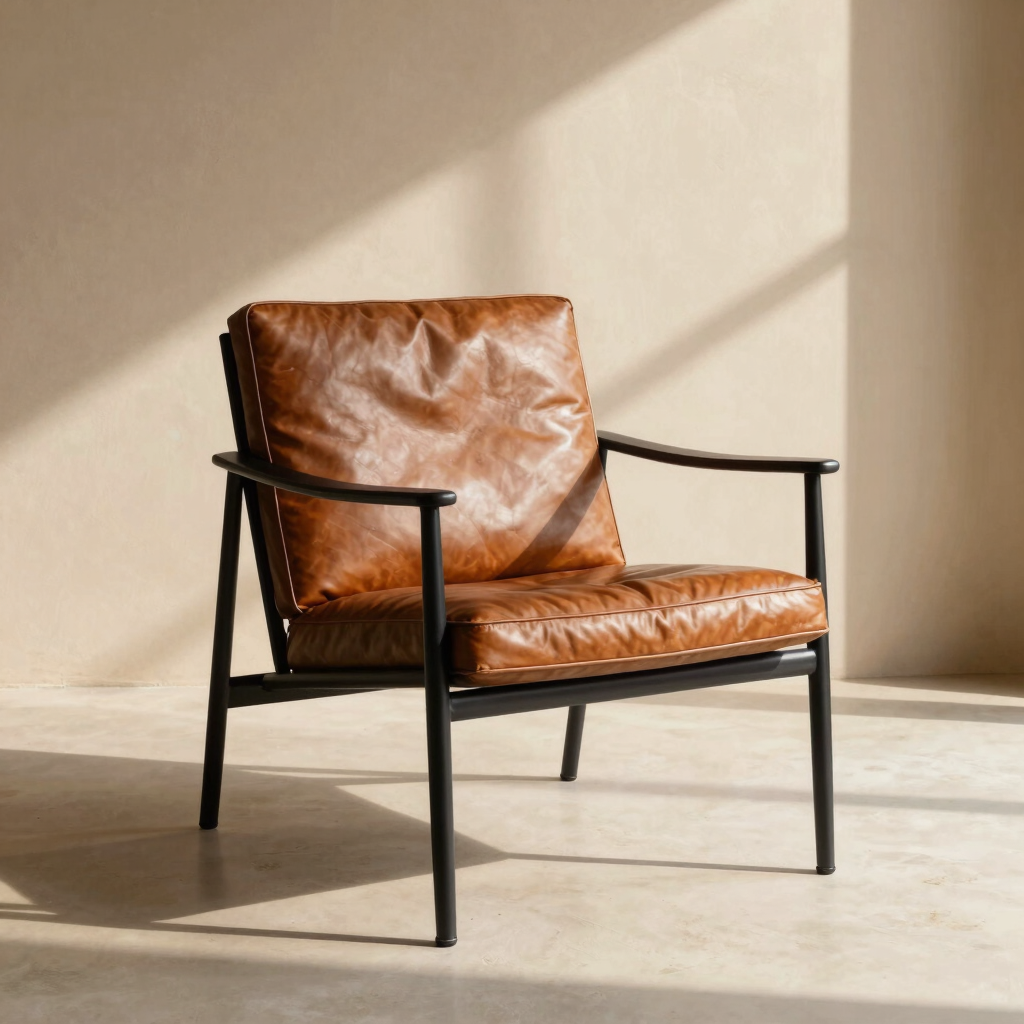 Meydan Leather Accent Chair