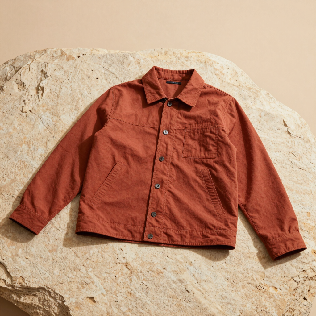Rust-Toned Lightweight Shacket