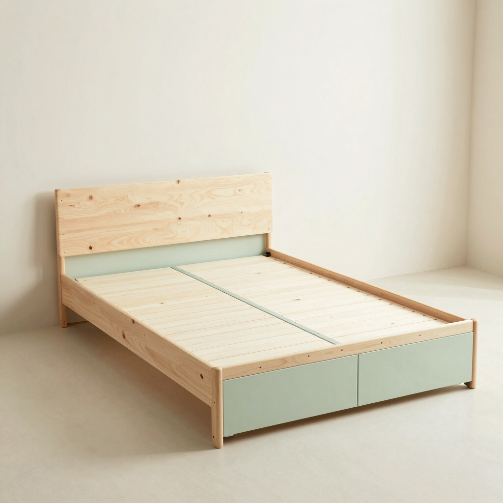 Alcov Full Storage Platform Bed