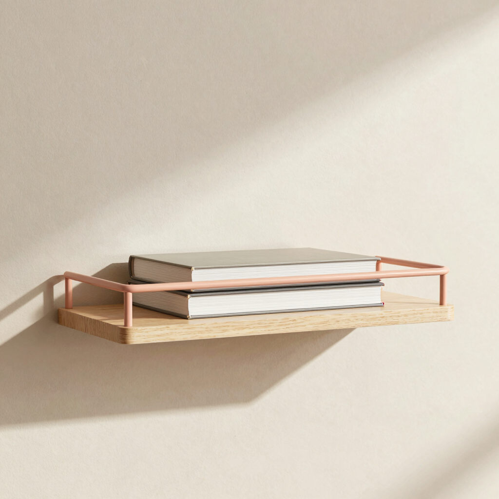Linear Narrow Floating Book Rack