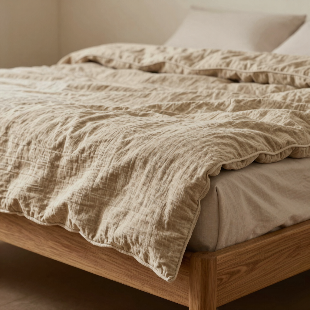Sandstone Heavyweight Linen Quilt