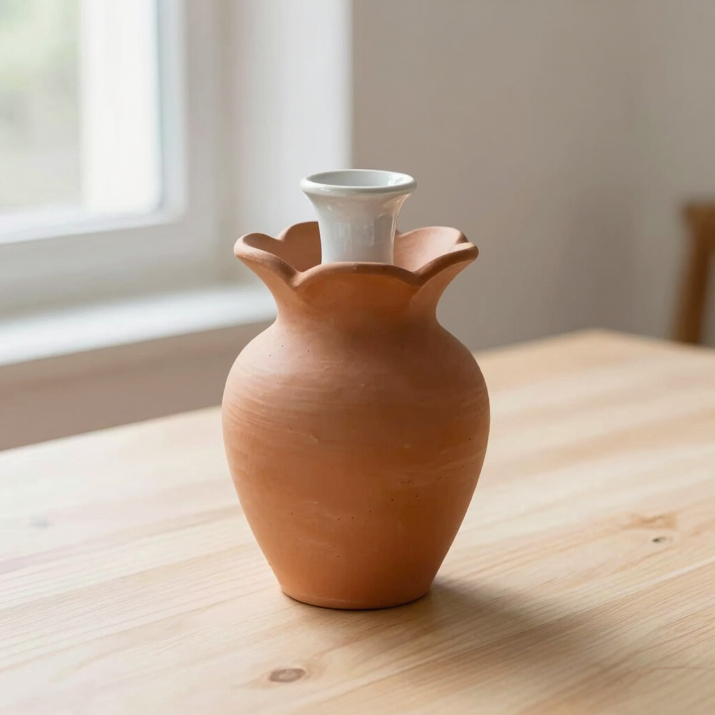 Terracotta Bloemenvaas