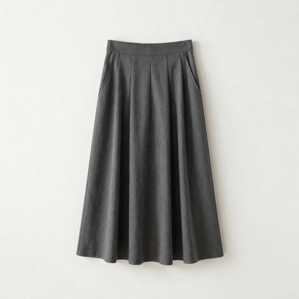 Pleated Midi Skirt
