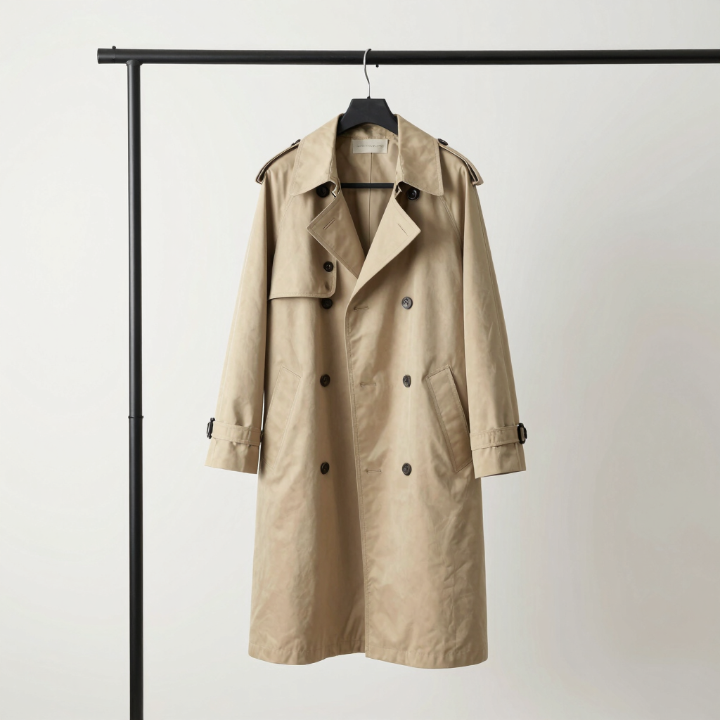 Minimalist Cotton Trench Coat