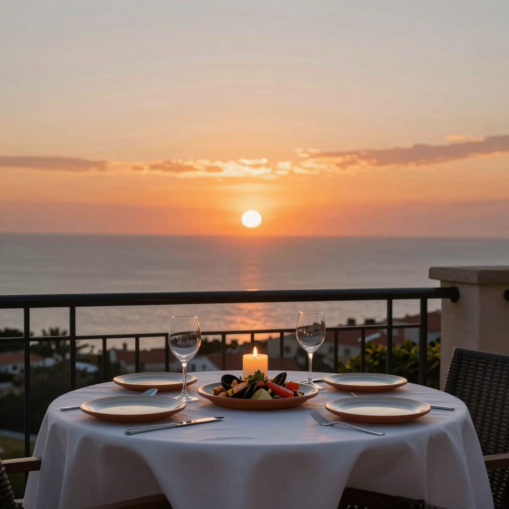 Dîner Chef Privé au Coucher du Soleil