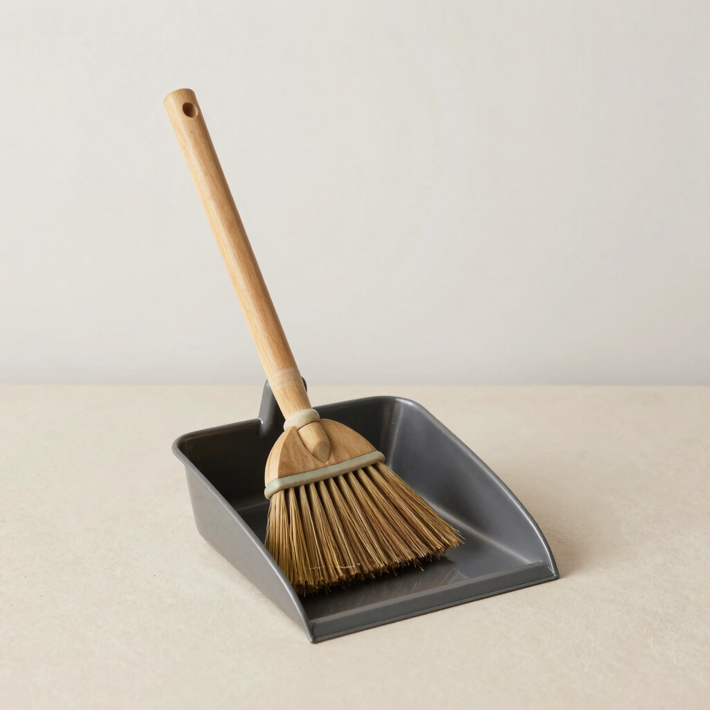 Beechwood Hand Broom and Dustpan
