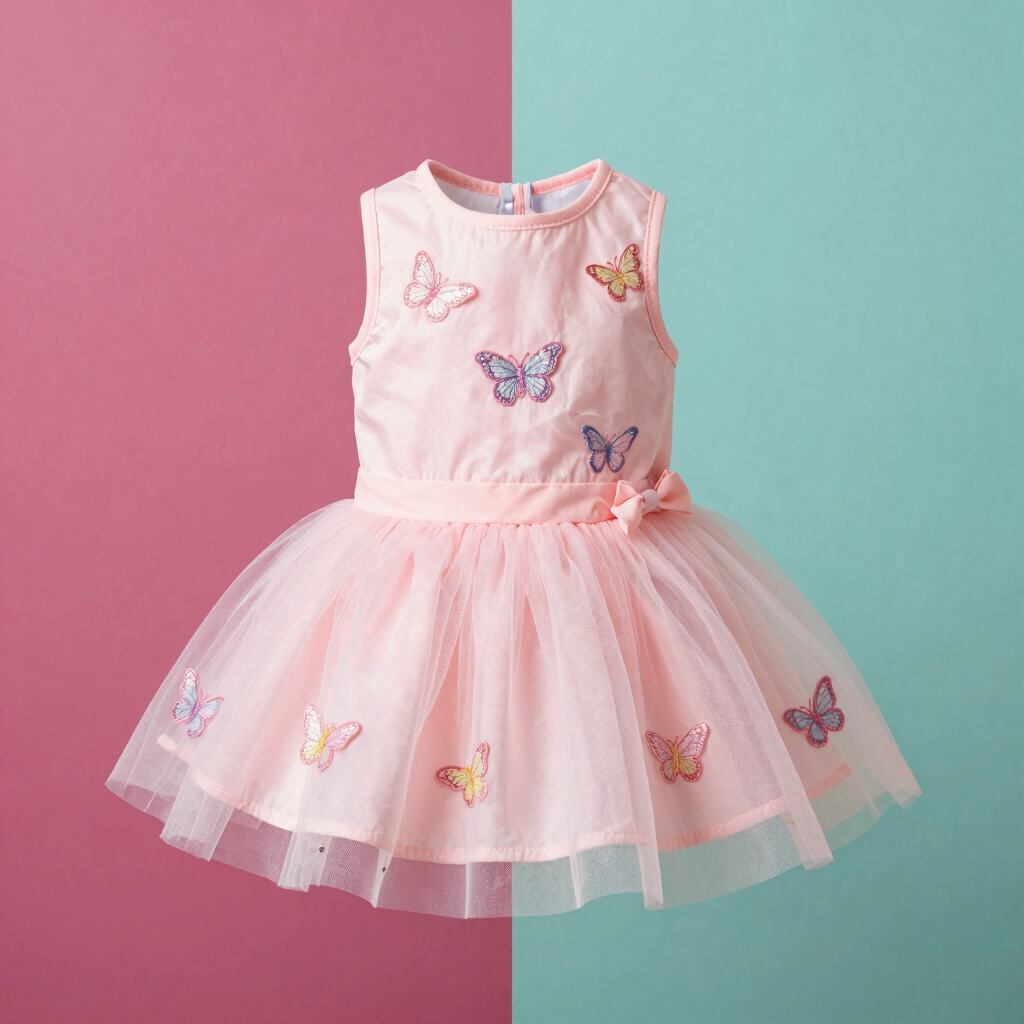 Vestido de Tul Mariposas Coquetas