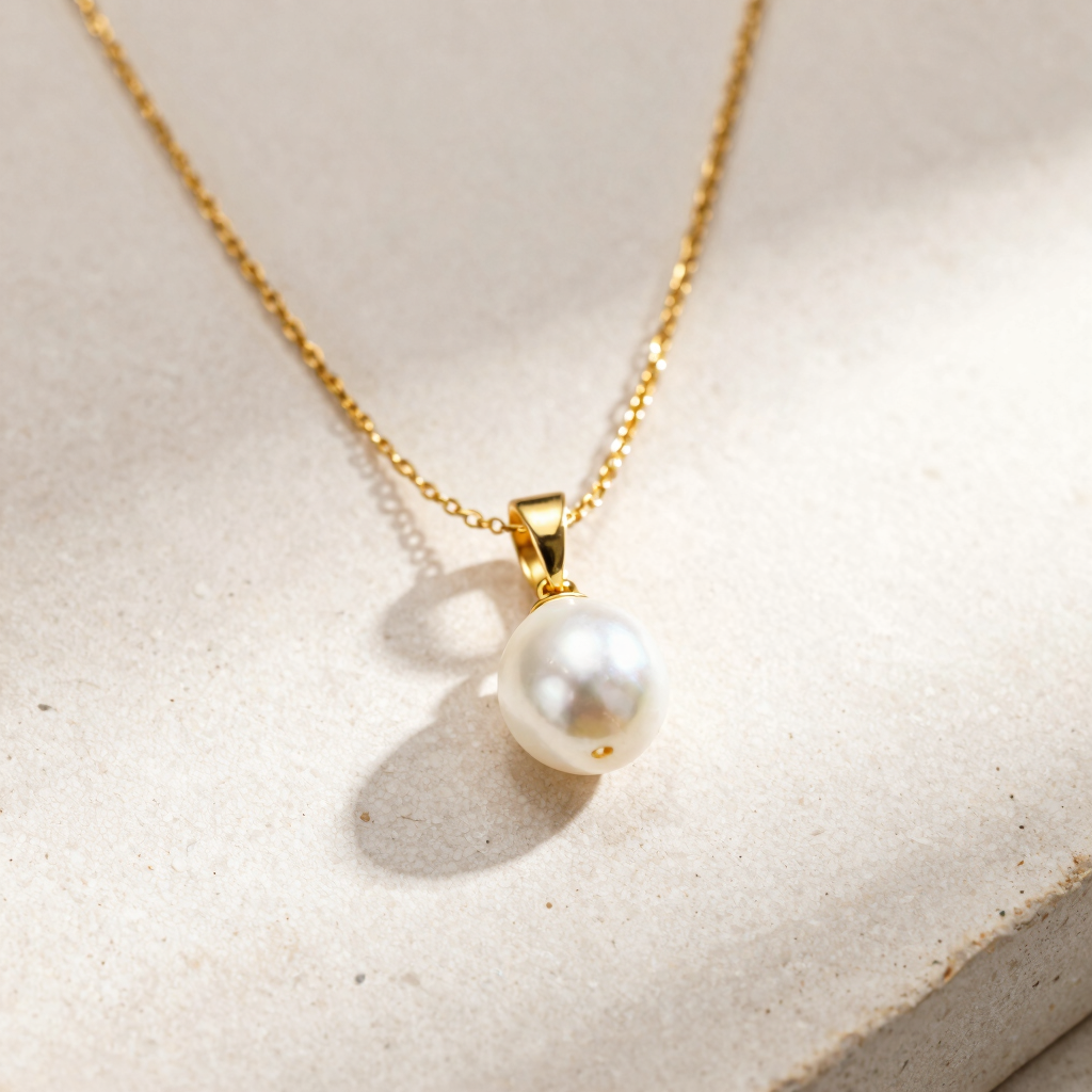 Iris Pearl Pendant Necklace