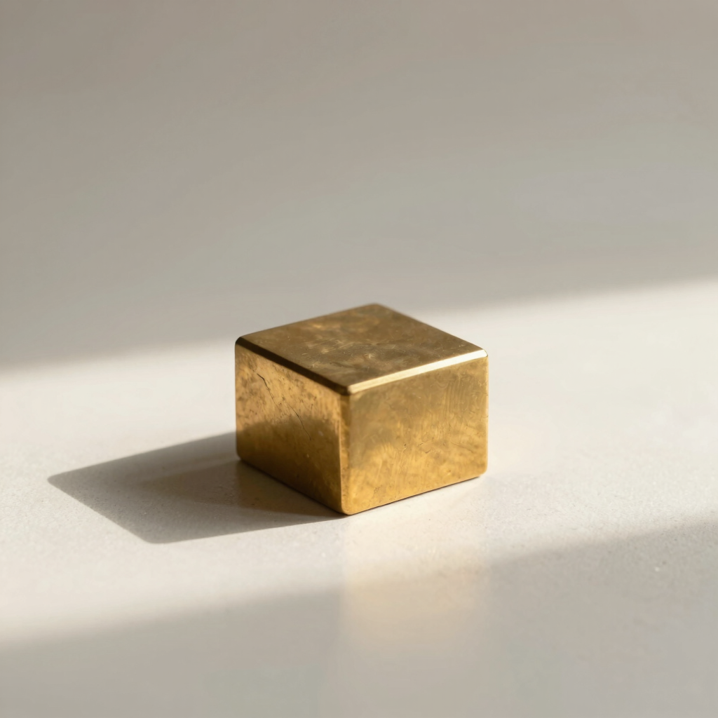 Hexagonal Brass Paperweight