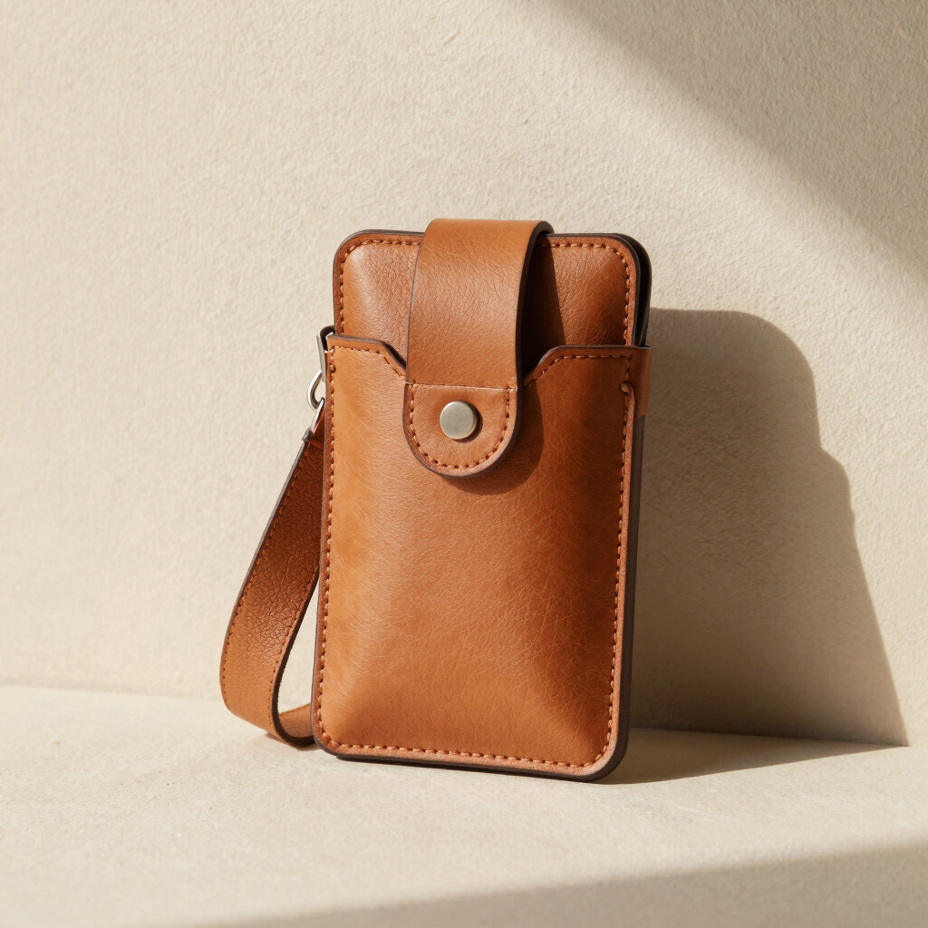 Safe-Keep Leather Phone Pouch