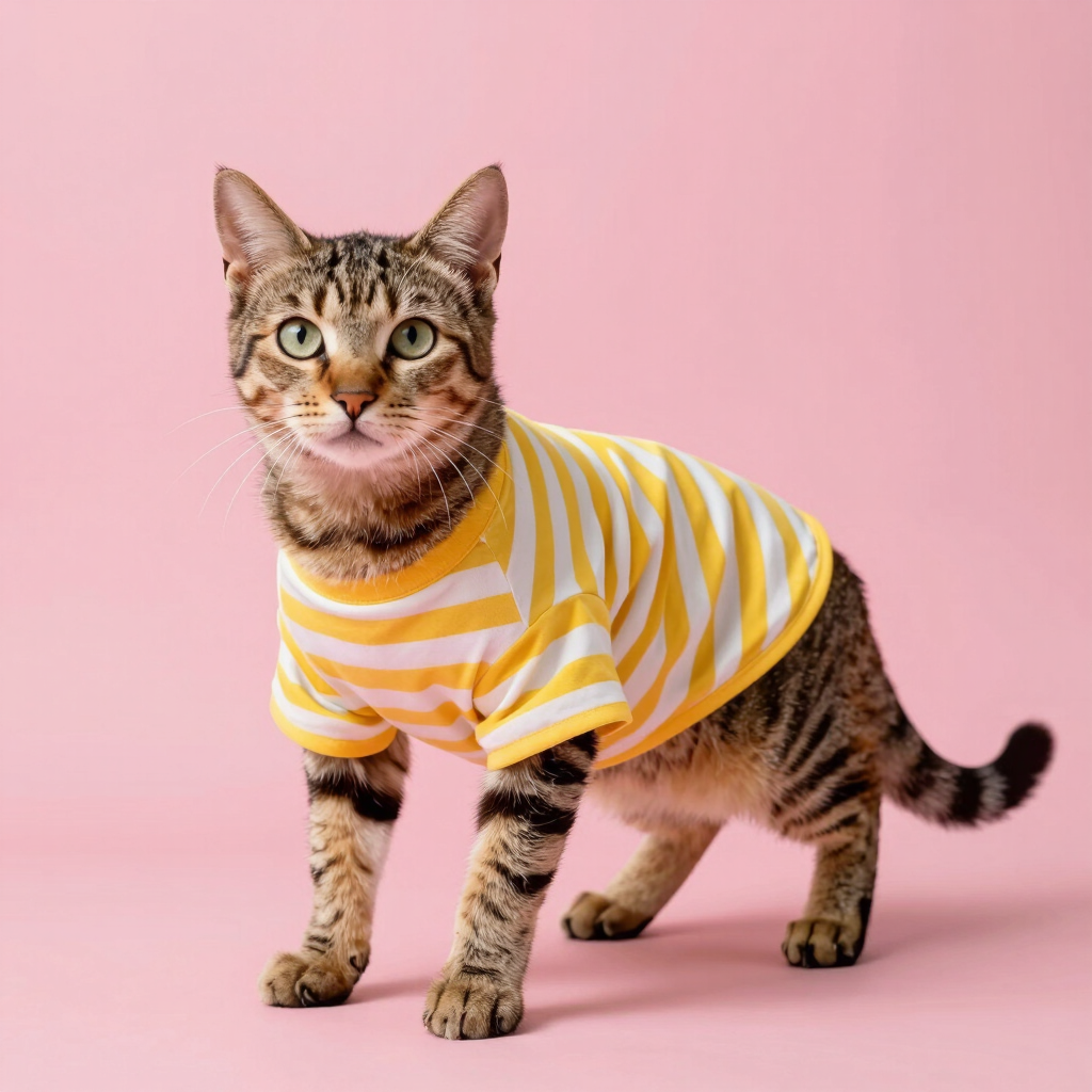 Camiseta Felina Rayas de Sol
