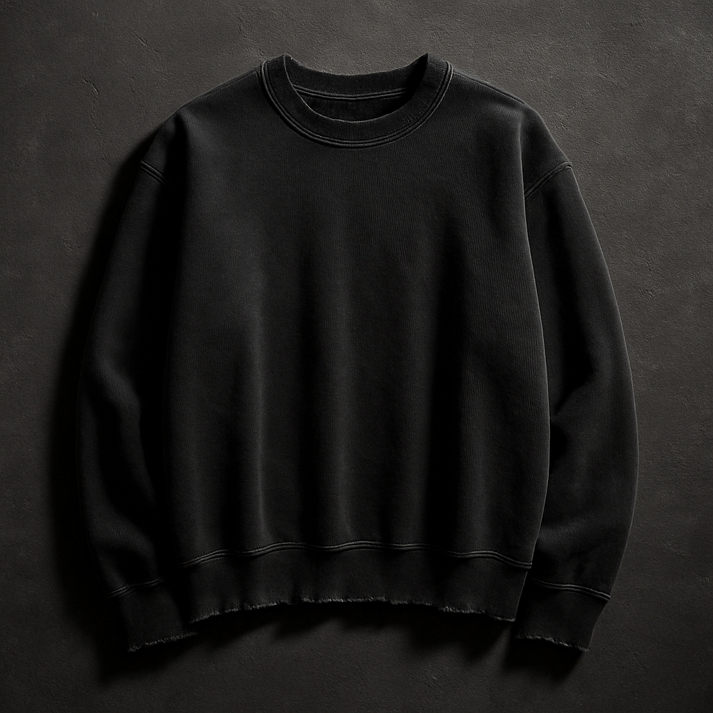 Raw Edge Crewneck Sweatshirt