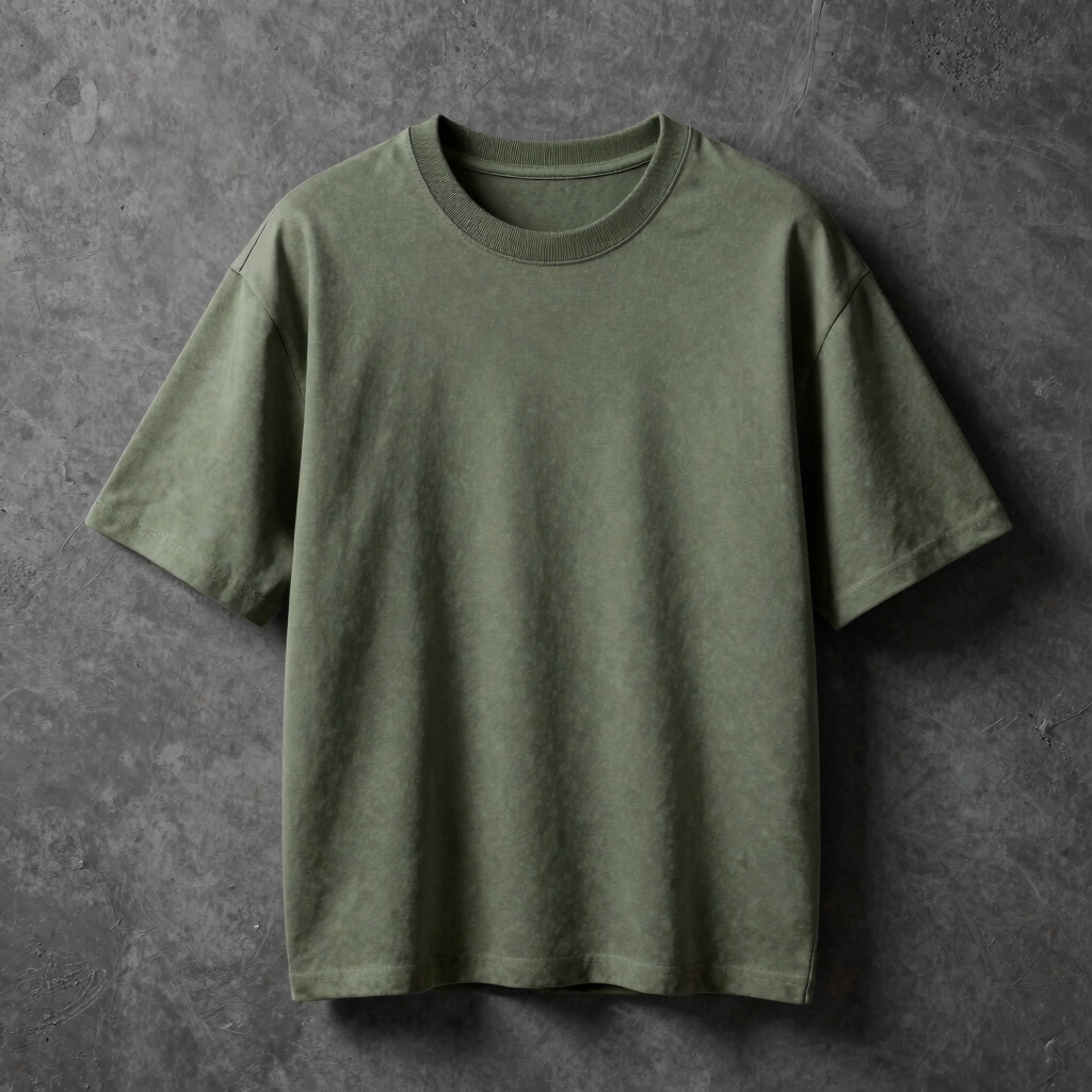 Muted Olive Box Tee