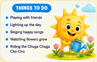 Sunny's Things tto do