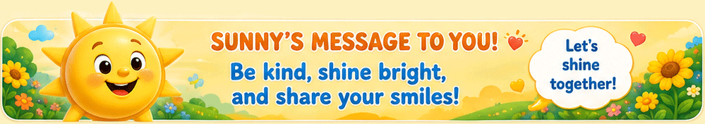 Sunny's Message to You