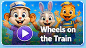 Wheels on the Train Sing Along Video