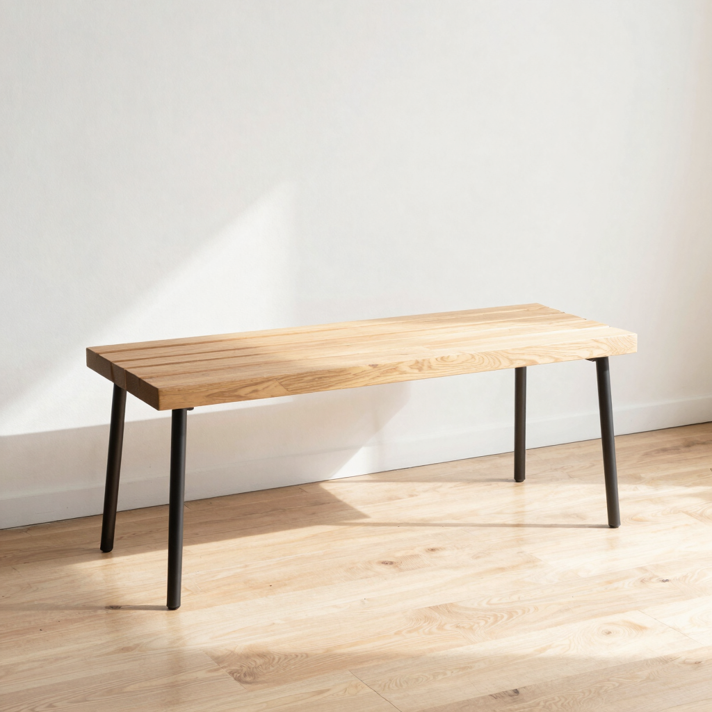 Align Slatted End Bed Bench