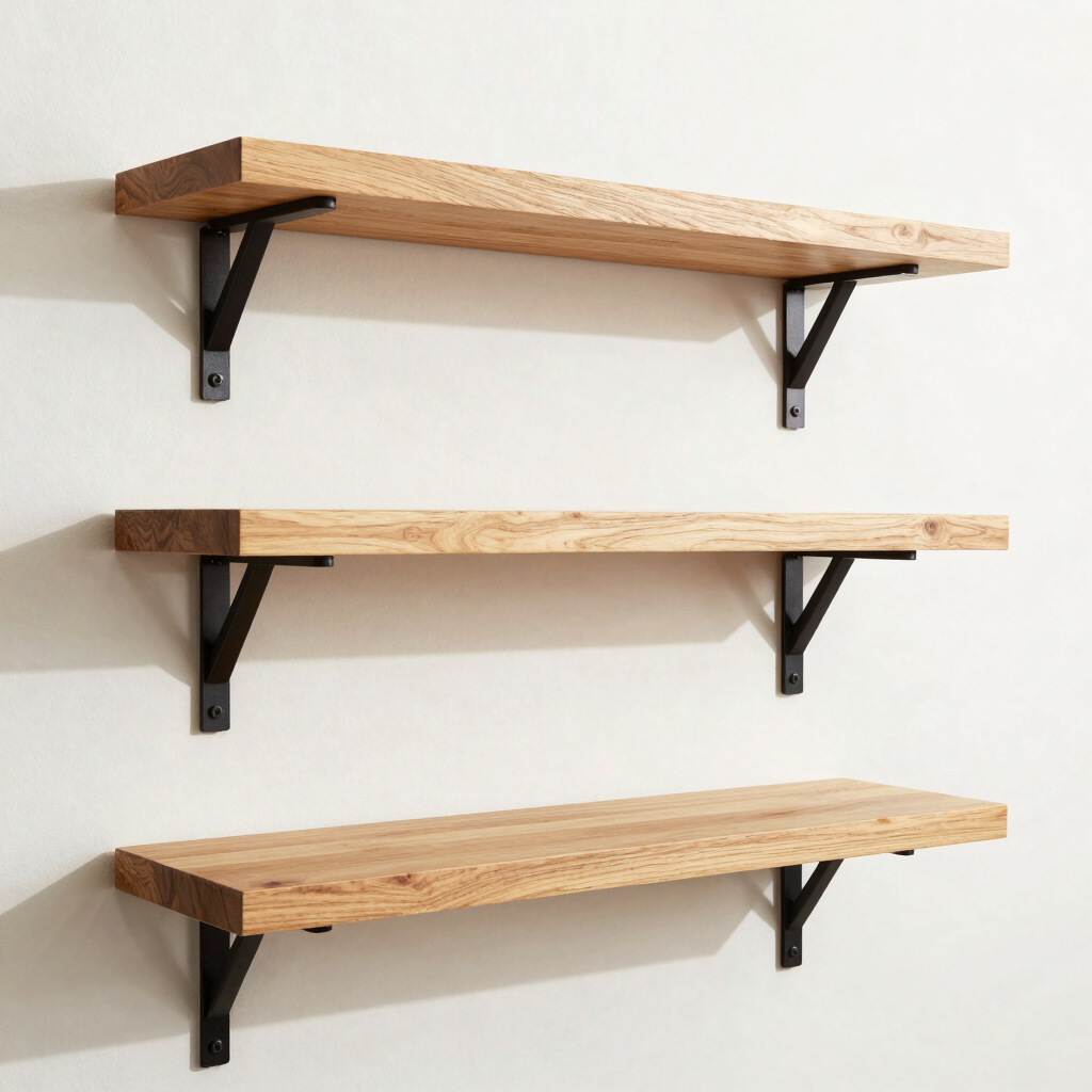 Gridline Floating Wall Shelf Set