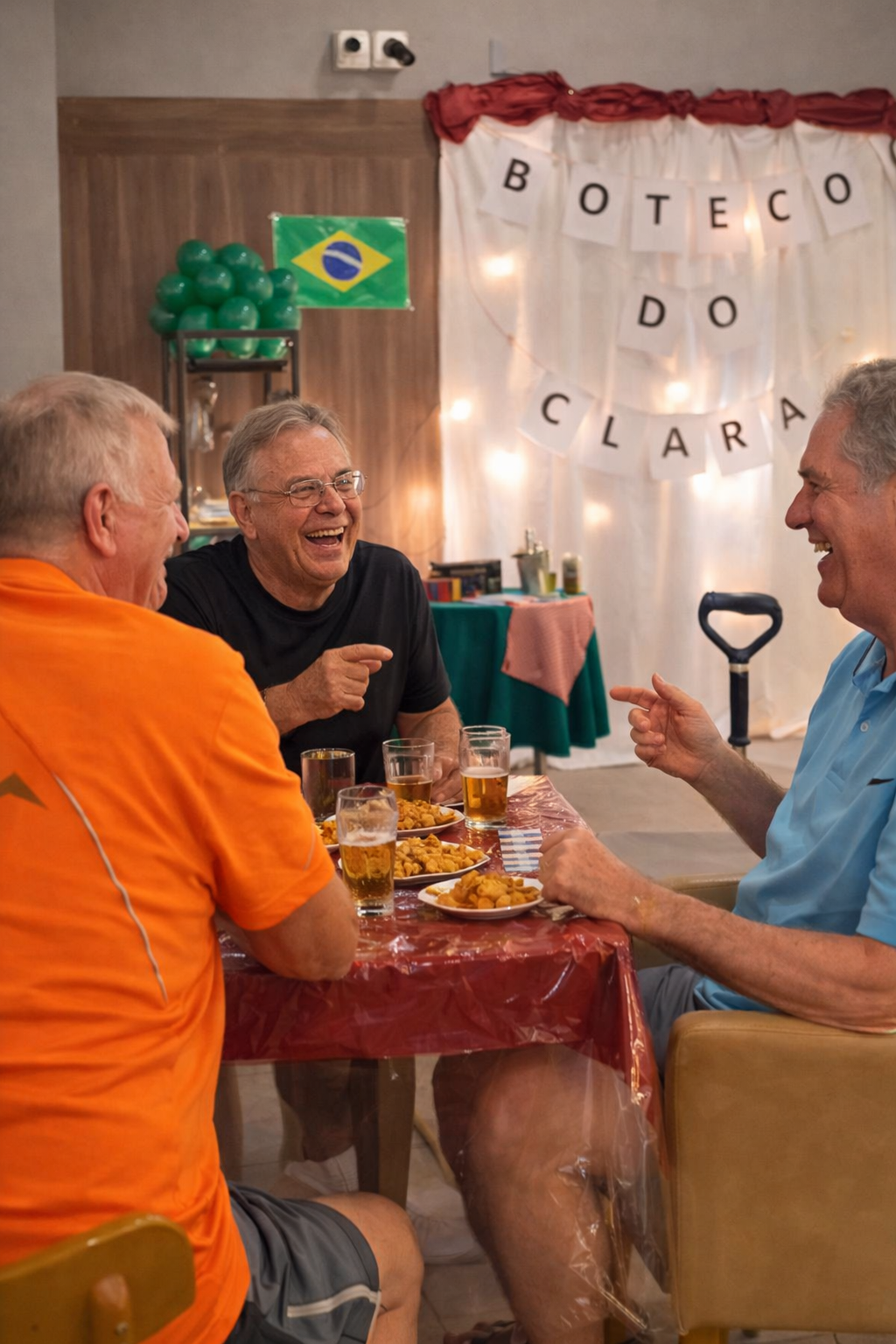 Momento de convivência no Clara Sênior