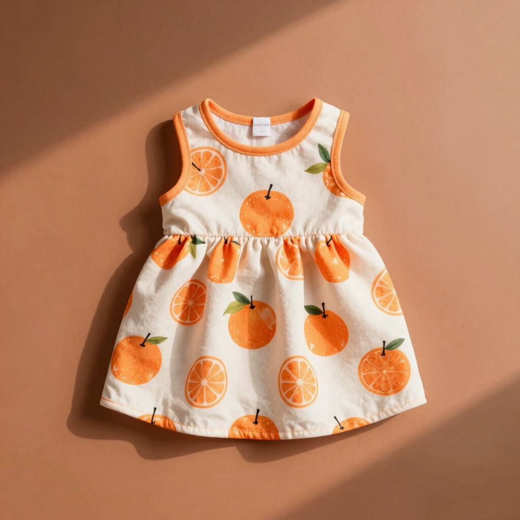 Vestido Fresco "Mandarina Dulce"
