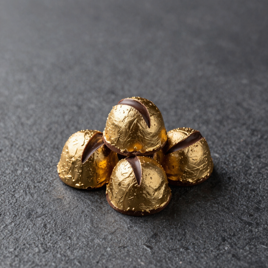 Gilded Hazelnut Pralines