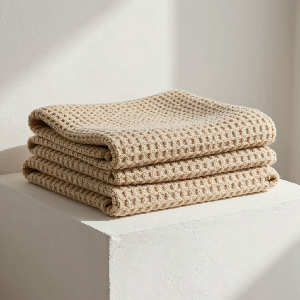 Oatmeal Waffle Sofa Blanket