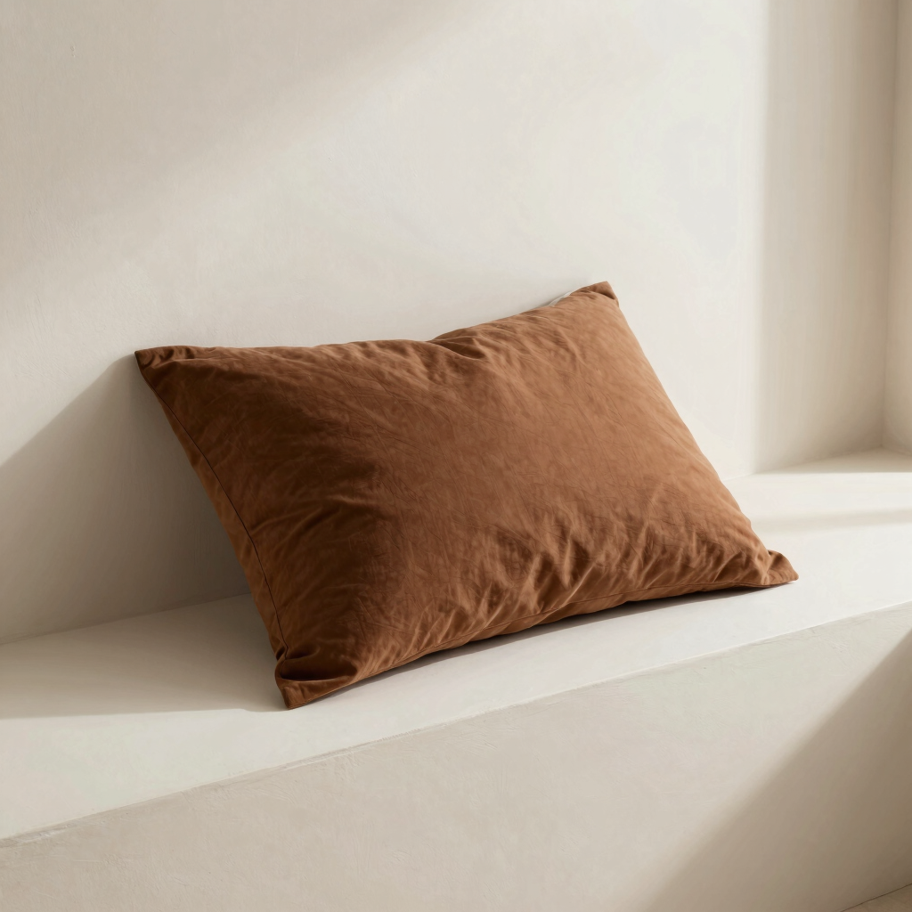 Woven Umber Pillow Cover