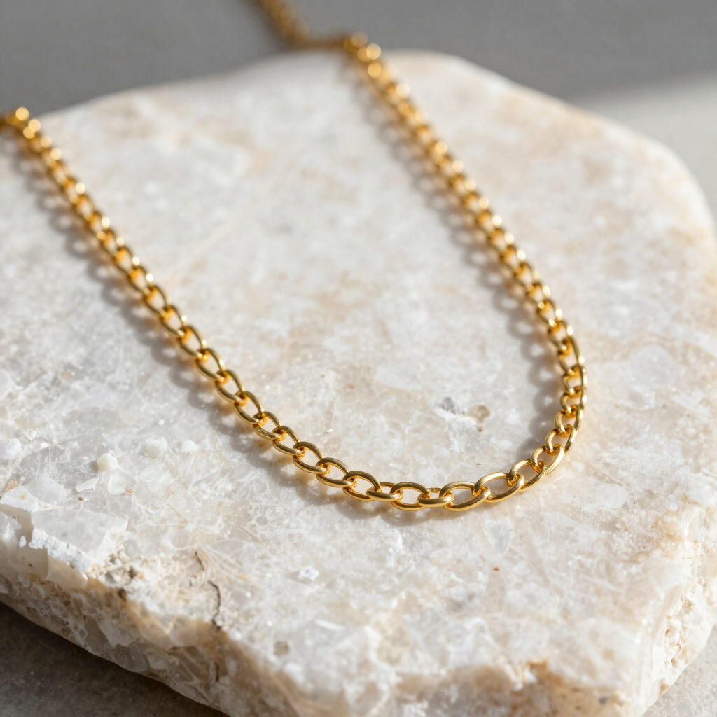 Solis Gold Link Necklace