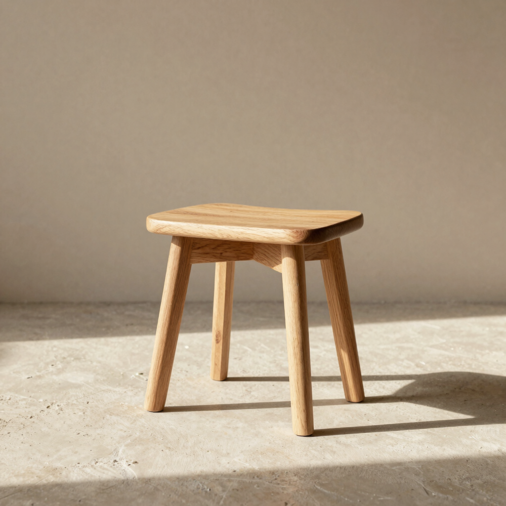 Solis Oak Side Stool