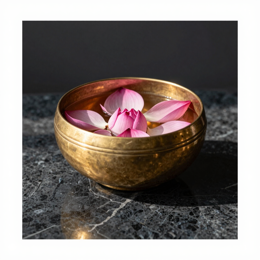 Handcrafted Carved Brass Urli Decorative Bowl