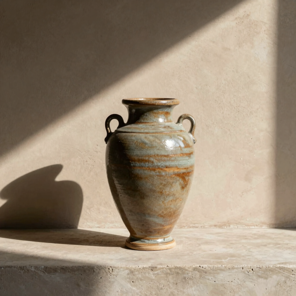 Oasis Tall Glazed Urn