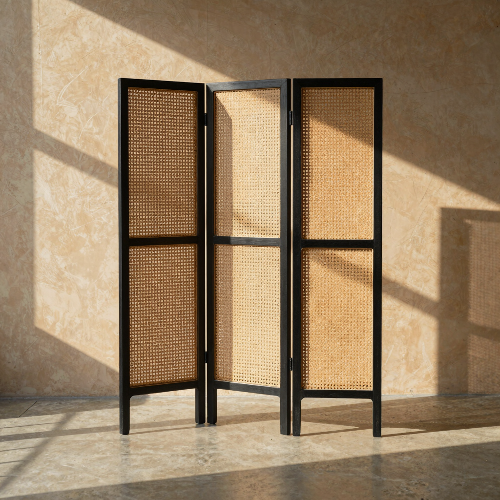 Hana Cane Divider in Obsidian