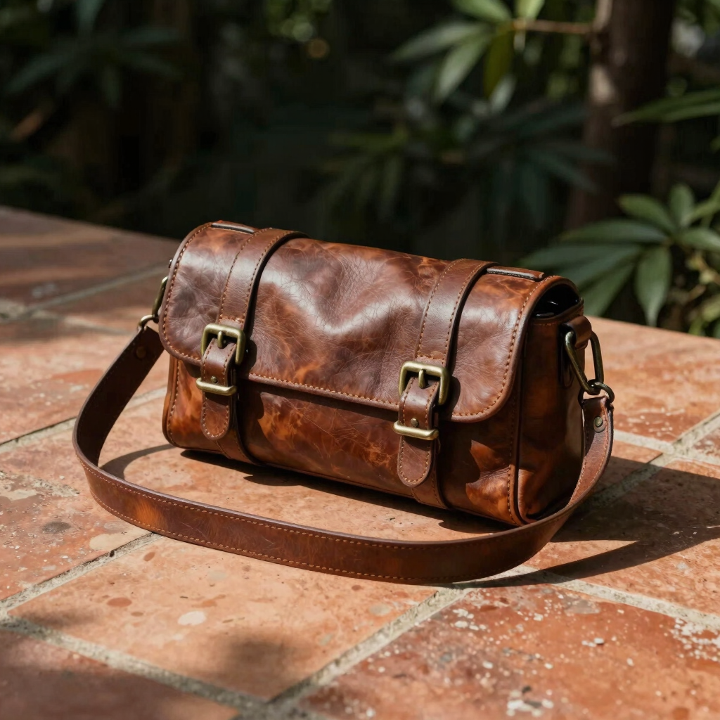 Bolso Matera Bandolera de Cuero Engrasado