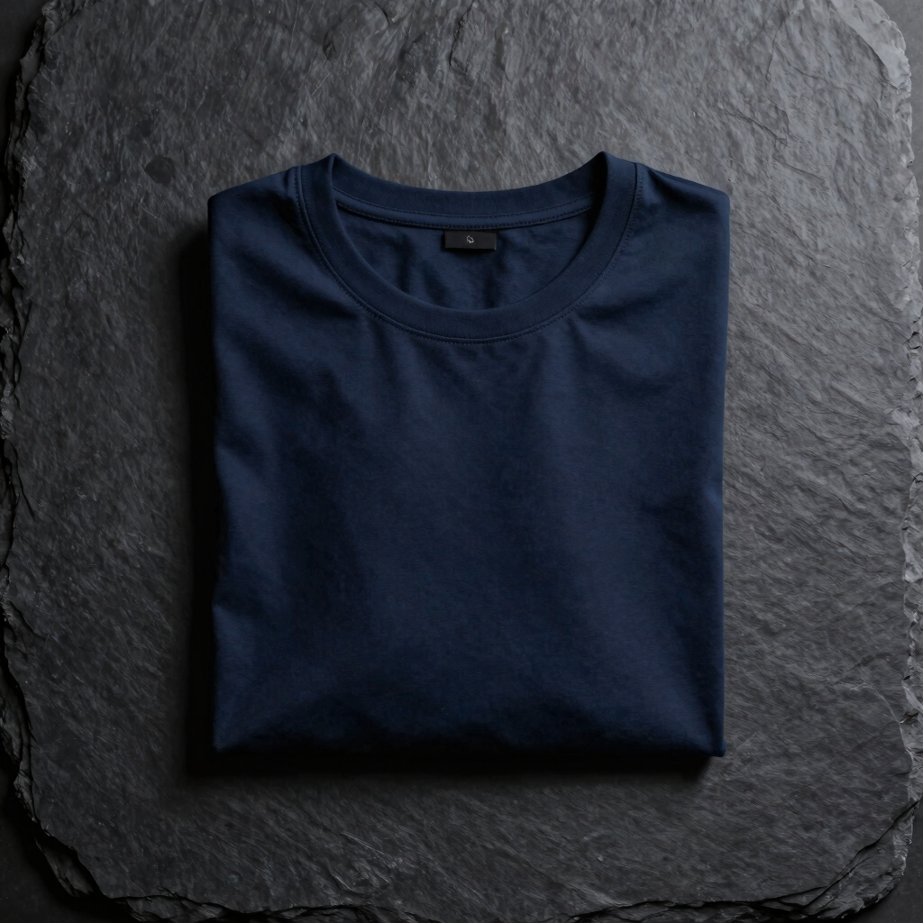 The Navy Mercerized Tee