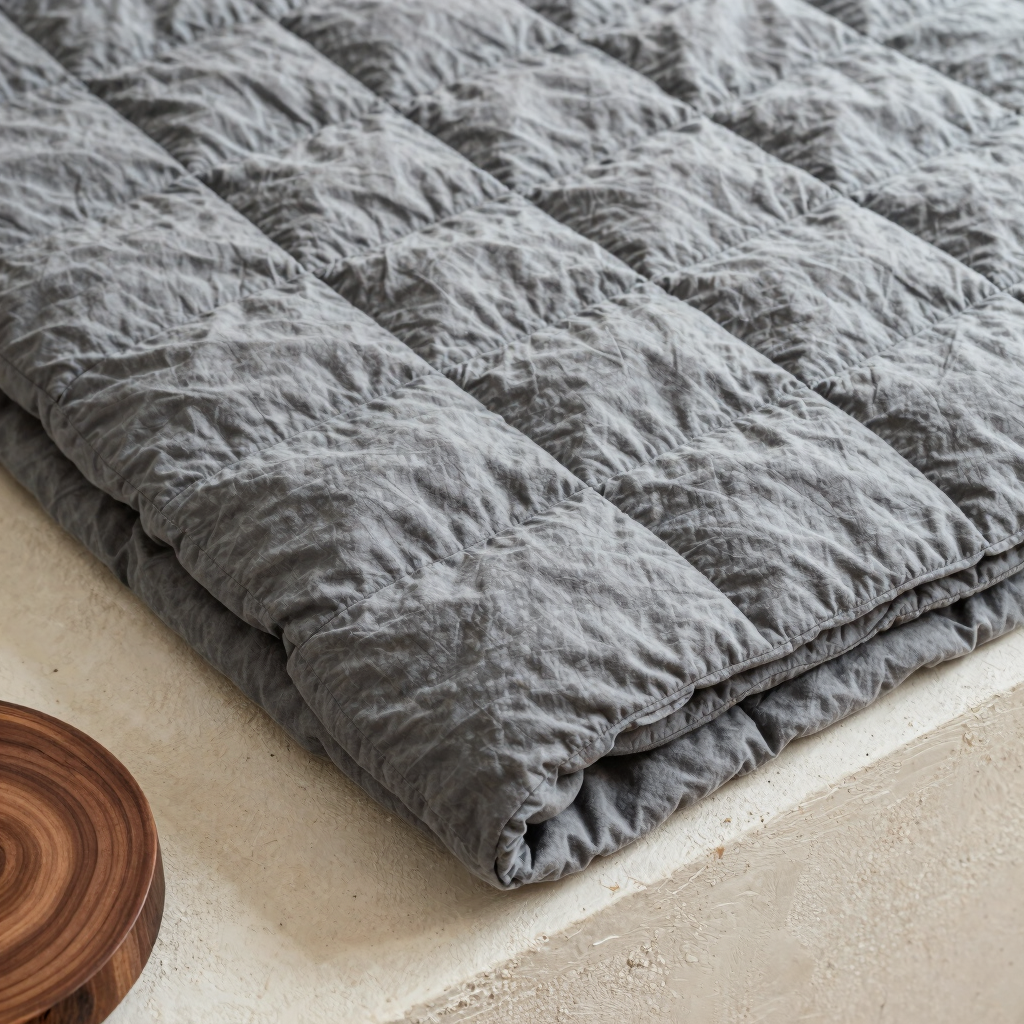 Heavyweight Cotton Grid Quilt