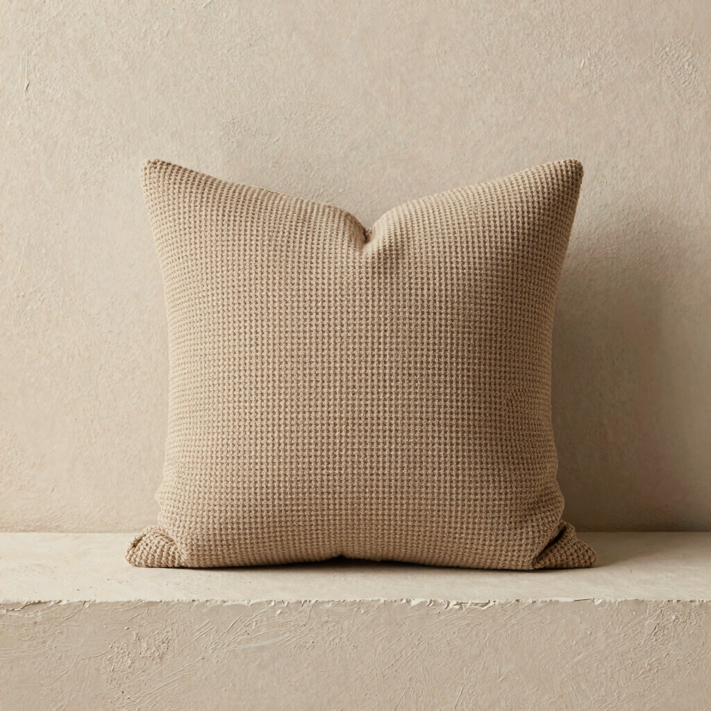 Waffle Knit Pillow Cover