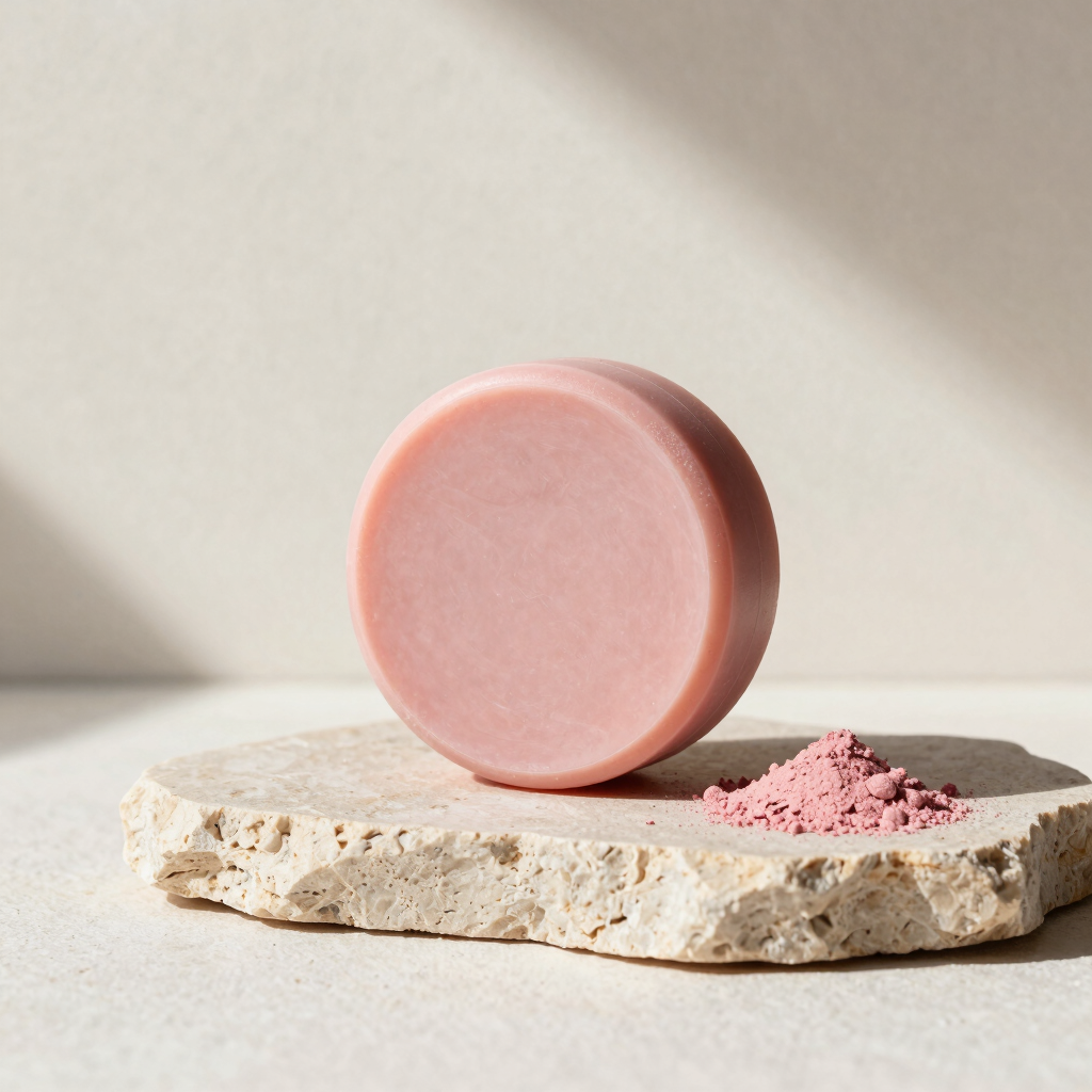 Limpiador Facial Sólido de Arcilla Rosa
