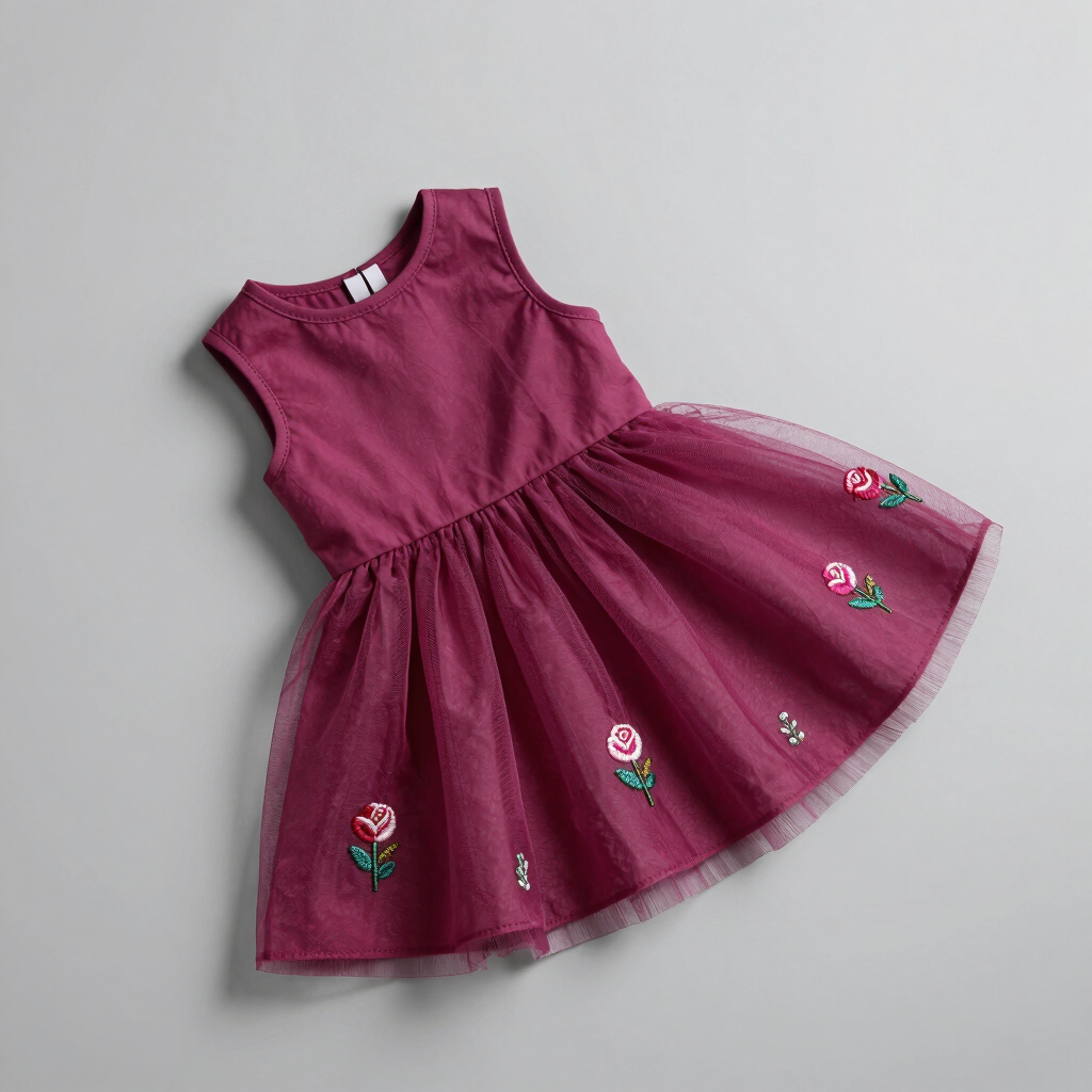 Vestido de Tul Rosas Silvestres