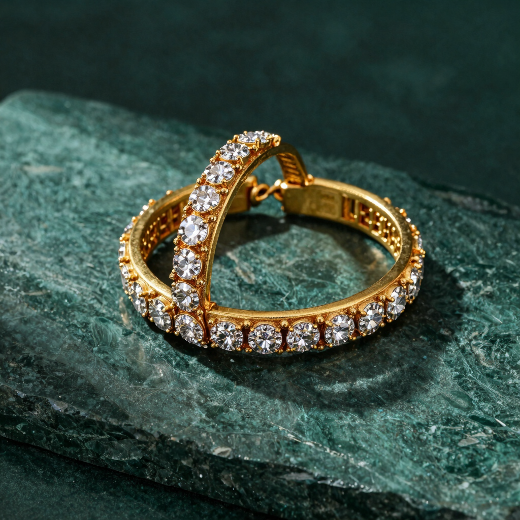 Royal Polki Kada Bracelet