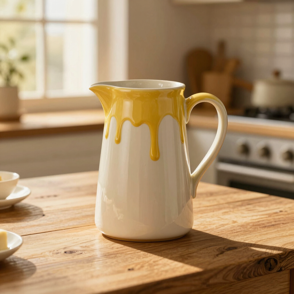 Golden Hour Stoneware Pitcher